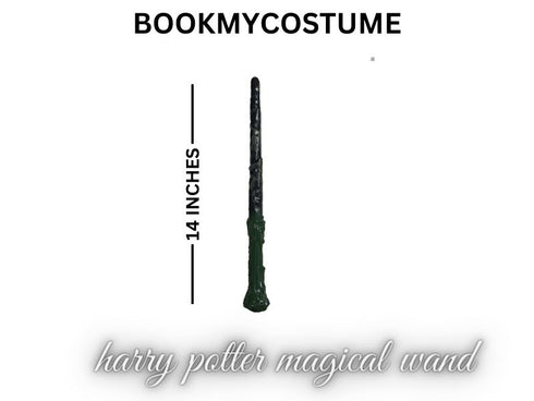 BookMyCostume Hary Film Magical Elder Wand for Kids – 14 Inch Wizard Wand with Blue Light & Sound | Fancy Dress Accessory Toy for Boys & Girls | Role Play, Cosplay, Party Prop