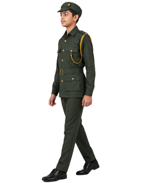 Indian Army Soldier Profession Community Helper Kids Fancy Dress Costume