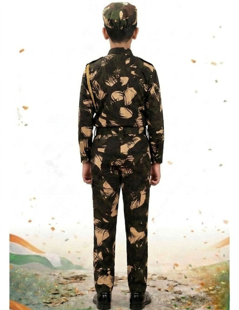 Indian Para Military Special Forces Commandos Profession Fancy Dress Costume
