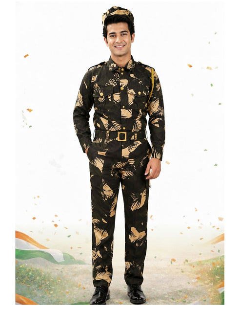 Indian Para Military Special Forces Commandos Profession Fancy Dress Costume