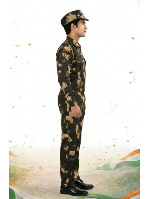 Indian Para Military Special Forces Commandos Profession Fancy Dress Costume