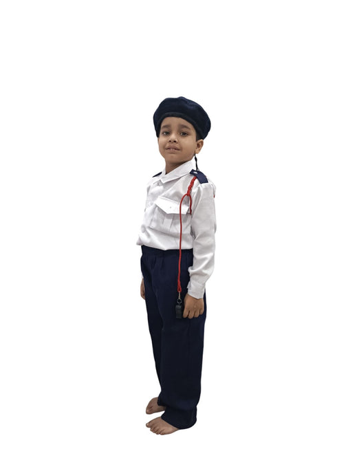BookMyCostume Traffic Police Indian Community Helpers Fancy Dress Costume for Kids
