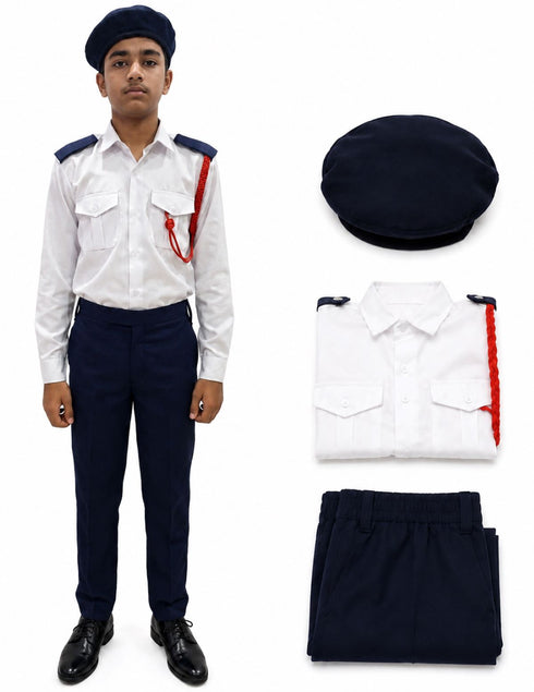 Traffic Police Indian Community Helpers Fancy Dress Costume for Kids