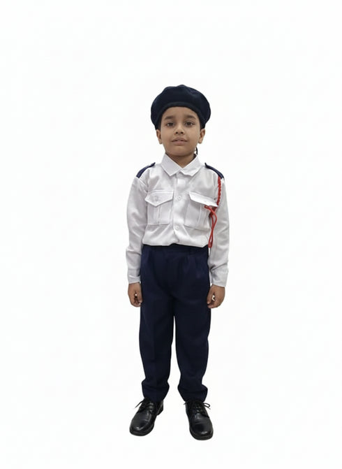 BookMyCostume Traffic Police Indian Community Helpers Fancy Dress Costume for Kids