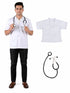 Doctor Physician White Coat with Stethoscope Medical Professional Community Helper Kids Fancy Dress Costume
