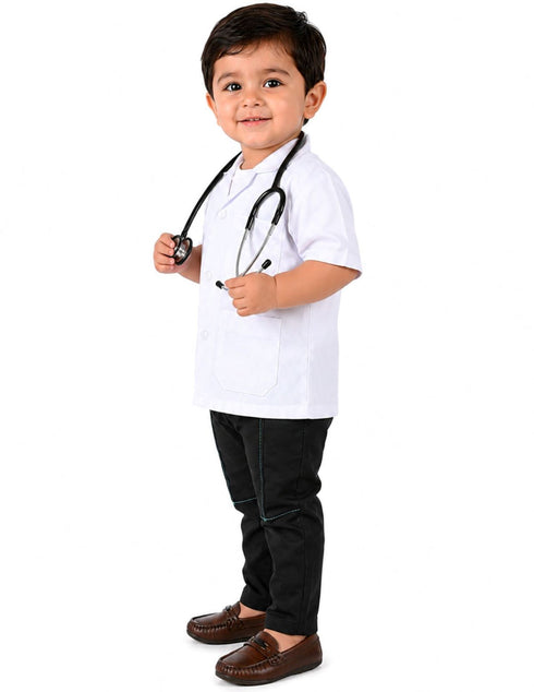 Doctor Physician White Coat with Stethoscope Medical Professional Community Helper Kids Fancy Dress Costume