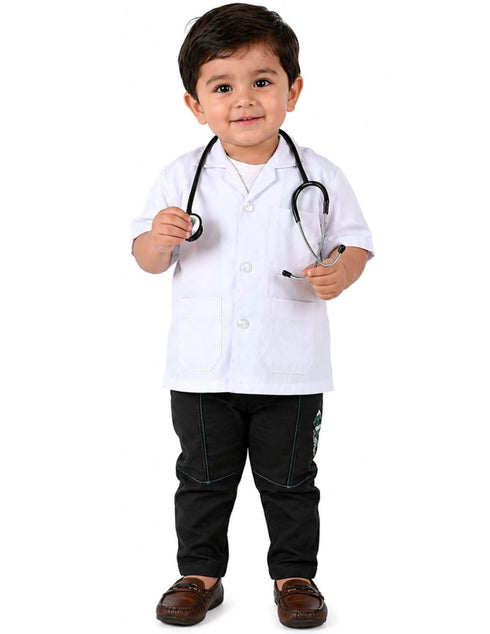 Doctor Physician White Coat with Stethoscope Medical Professional Community Helper Kids Fancy Dress Costume