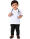 Doctor Physician White Coat with Stethoscope Medical Professional Community Helper Kids Fancy Dress Costume