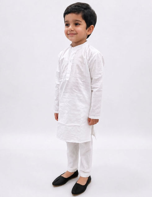 White Kurta Pyjama for Boys Kids & Adult Fancy Dress Costume