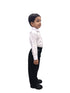 BookMyCostume Black Pant and White Shirt Combo for Boys Kids Fancy Dress Costume