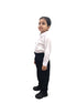 BookMyCostume Black Pant and White Shirt Combo for Boys Kids Fancy Dress Costume