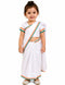 Tri Colored Tricolor Tiranga Border Saree Independence Day Patriotic for Girls Kids & Adult Girls Fancy Dress Costume
