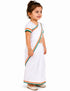 Tri Colored Tricolor Tiranga Border Saree Independence Day Patriotic for Girls Kids & Adult Girls Fancy Dress Costume