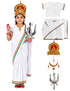Mother India Bharat Mata Saree for Patriotic Independence Day Kids Fancy Dress Costume 6 Pc Set