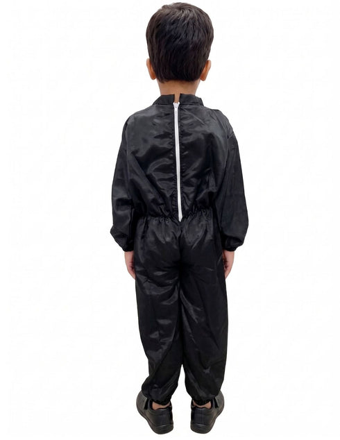 Black Jumpsuit Kids & Adult Fancy Dress Costume