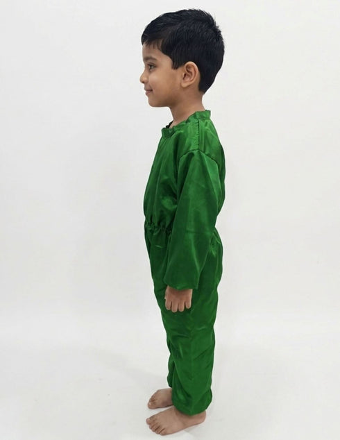 Green Jumpsuit Plant Kids & Adult Fancy Dress Costume