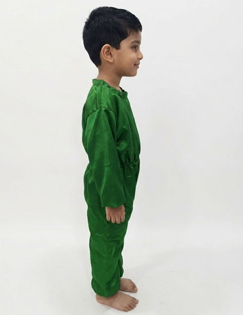 Green Jumpsuit Plant Kids & Adult Fancy Dress Costume