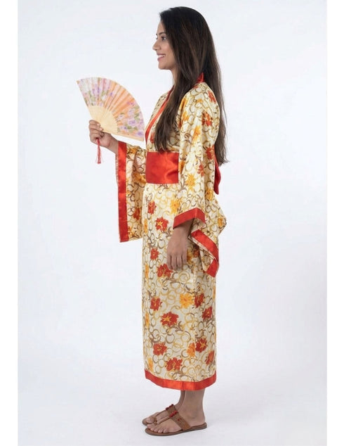 Japanese Girl Kimono with Fan International World Costume for Kids & Adults