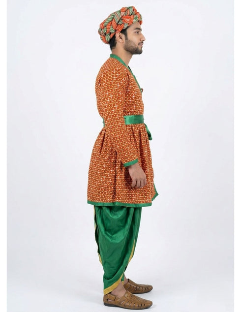 Rajasthani Indian State Fancy Dress Costume for Boys and Men | With Pagdi