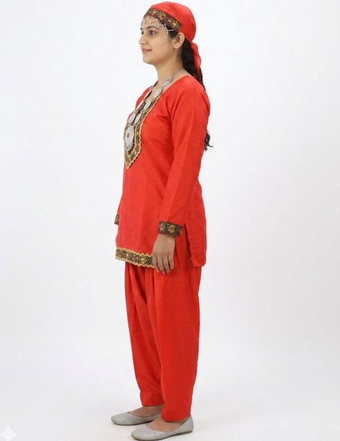 Kashmiri Indian State Fancy Dress Costume for Girls and Females