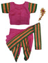 BookMyCostume Maharashtrian Marathi Kasta Saree Lavani Dance Fancy Dress Costume for Girls & Women