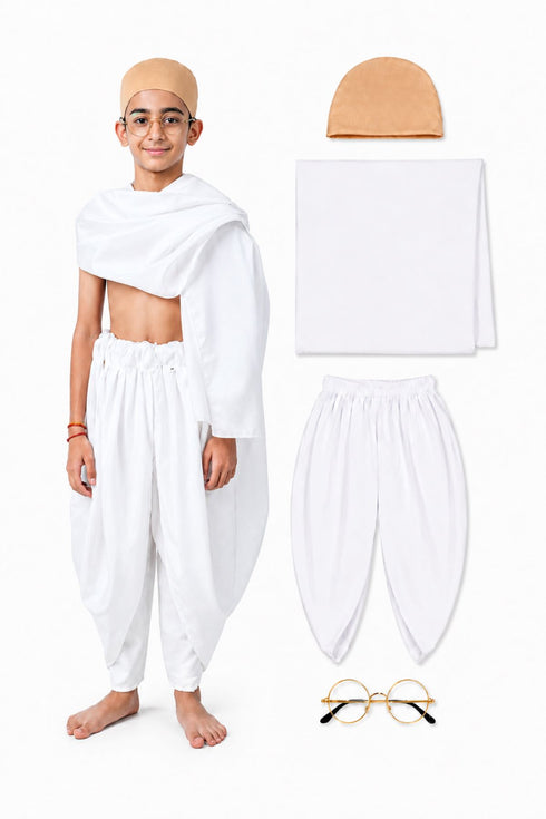 Mahatma Gandhi Father of the Nation Freedom Fighter Kids Fancy Dress | Mahatma Gandhi Costume for Kids
