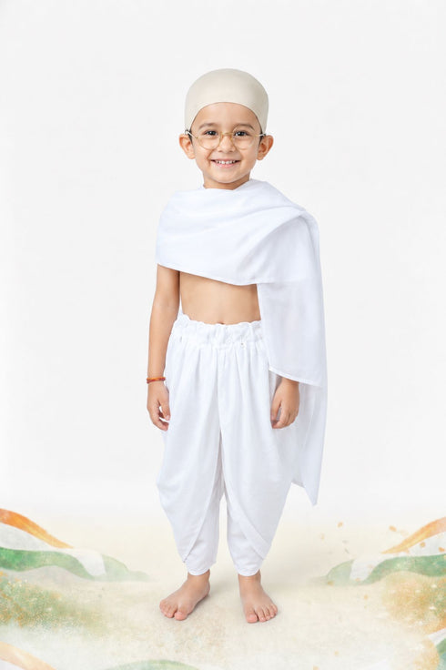 Mahatma Gandhi Father of the Nation Freedom Fighter Kids Fancy Dress | Mahatma Gandhi Costume for Kids