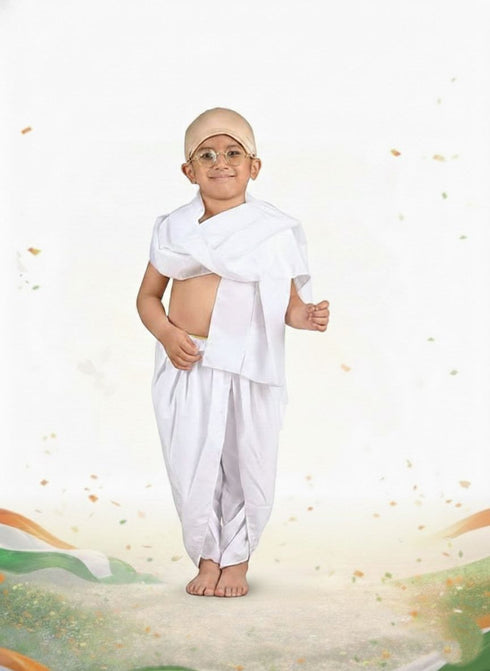 Mahatma Gandhi Father of the Nation Freedom Fighter Kids Fancy Dress | Mahatma Gandhi Costume for Kids