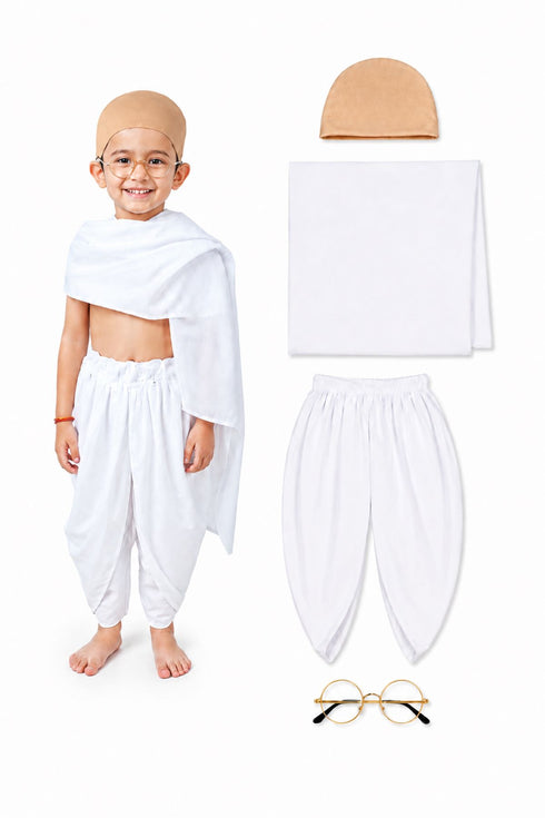 Mahatma Gandhi Father of the Nation Freedom Fighter Kids Fancy Dress | Mahatma Gandhi Costume for Kids