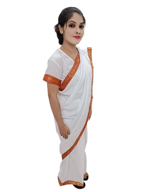 BookMyCostume Sarojini Naidu Leader Saree GIrls & Women Fancy Dress Costume