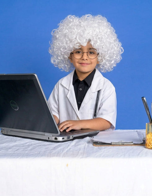 Scientist Einstein Noble Prize Winner Kids Fancy Dress Costume