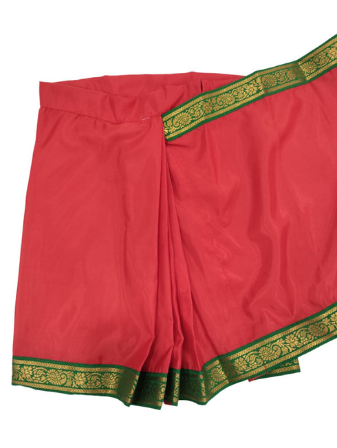 Book My Costume Teacher Red Saree Professio  For Girls & Women Fancy Dress Costume