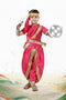 Rani Laxmi Bai Jhansi ki Rani Saree Kids Fancy Dress Costume for Girls with Accessories