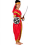 Rani Laxmi Bai Jhansi ki Rani Saree Kids Fancy Dress Costume for Girls with Accessories