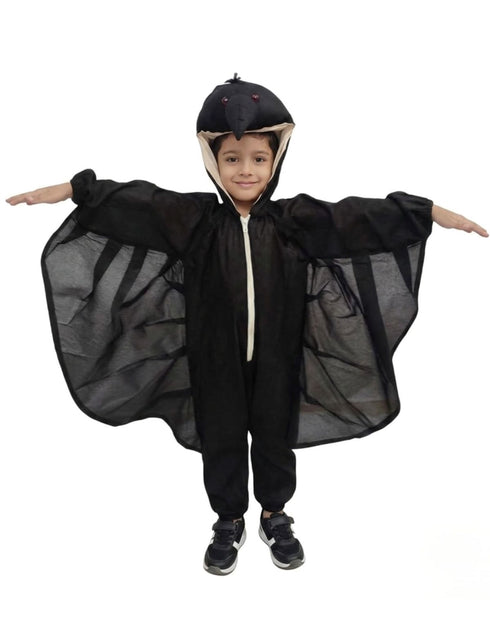 Crow Bird Kids Fancy Dress Costume For Kids- Black