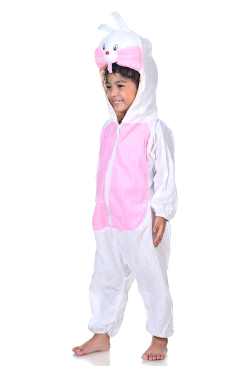 BookMyCostume White & Pink Rabbit Bunny Cute Animal Costume | For Kids Fancy Dress Costume