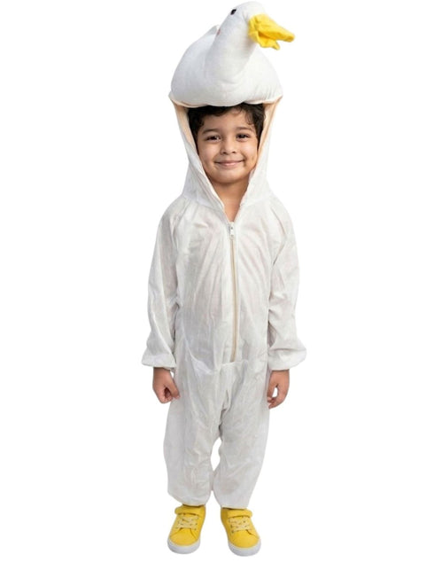 White Swan Duck Aquatic Bird Kids Fancy Dress Costume for Boys and Girls - Cute Animal Theme Outfit for School Competitions, Annual Functions & Halloween Parties Kids Fancy Dress Costume