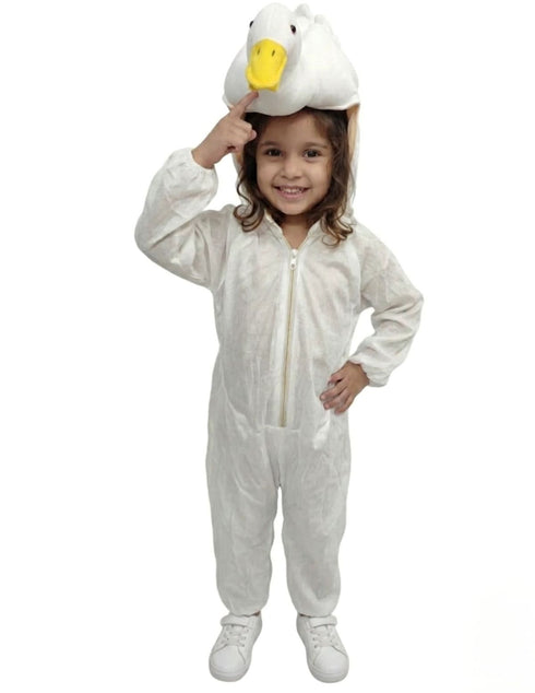 White Swan Duck Aquatic Bird Kids Fancy Dress Costume for Boys and Girls - Cute Animal Theme Outfit for School Competitions, Annual Functions & Halloween Parties Kids Fancy Dress Costume