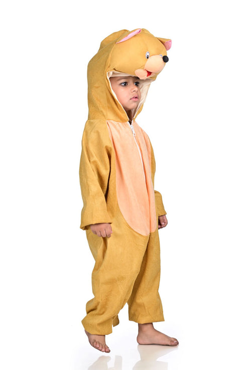 BookMyCostume Naughty Mouse Brown Cartoon Animal Kids Fancy Dress Costume