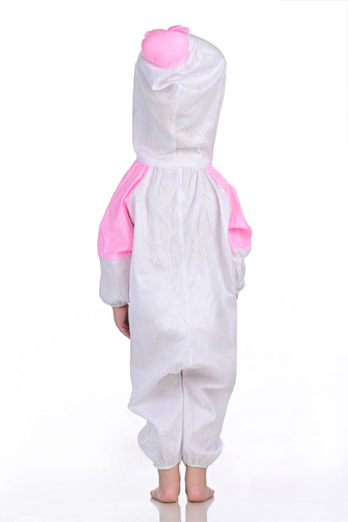 BookMyCostume Miss Stylish Duck Cartoon Kids Fancy Dress Costume | Pink & White