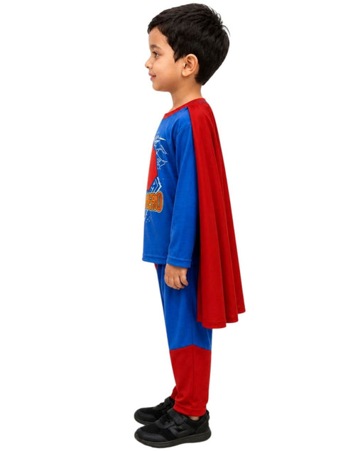 Supreme Man Comic Superhero Fancy Dress Costume for Kids - Premium