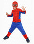Red Blue Superhero Kids Fancy Dress Costume - Premium