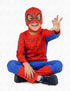 Red Blue Superhero Kids Fancy Dress Costume - Premium