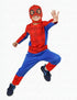Red Blue Superhero Kids Fancy Dress Costume - Premium