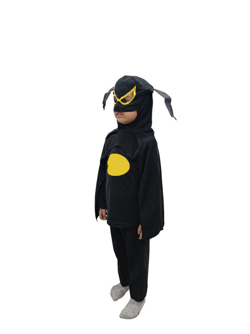 Black Bat Comic Movie Superhero Kids Fancy Dress Costume - Premium