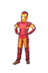 The Red Yellow Superhero Muscles Look Kids Fancy Dress Costume - Imported