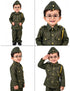 Subhash Chandra Bose Freedom Fighter Kids Fancy Dress Costume - Green