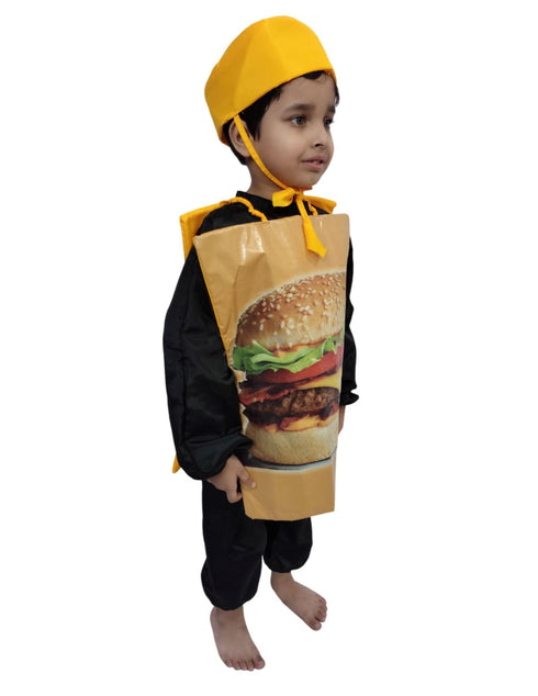 Burger Fast Food Kids Fancy Dress Costume