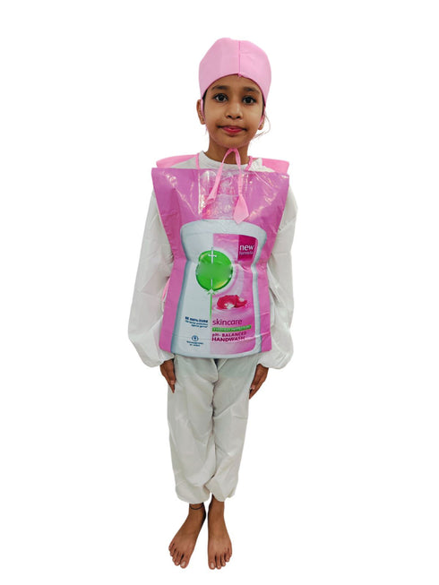 BookMyCostume Pink Handwash Hygeine Kids Fancy Dress Costume