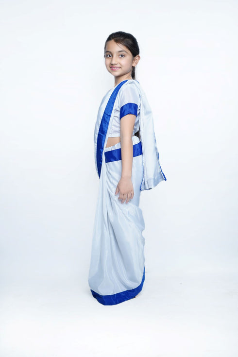 BookMyCostume Indira Gandhi Politician Leader Ex-Prime Minister Saree Kids Fancy Dress Costume